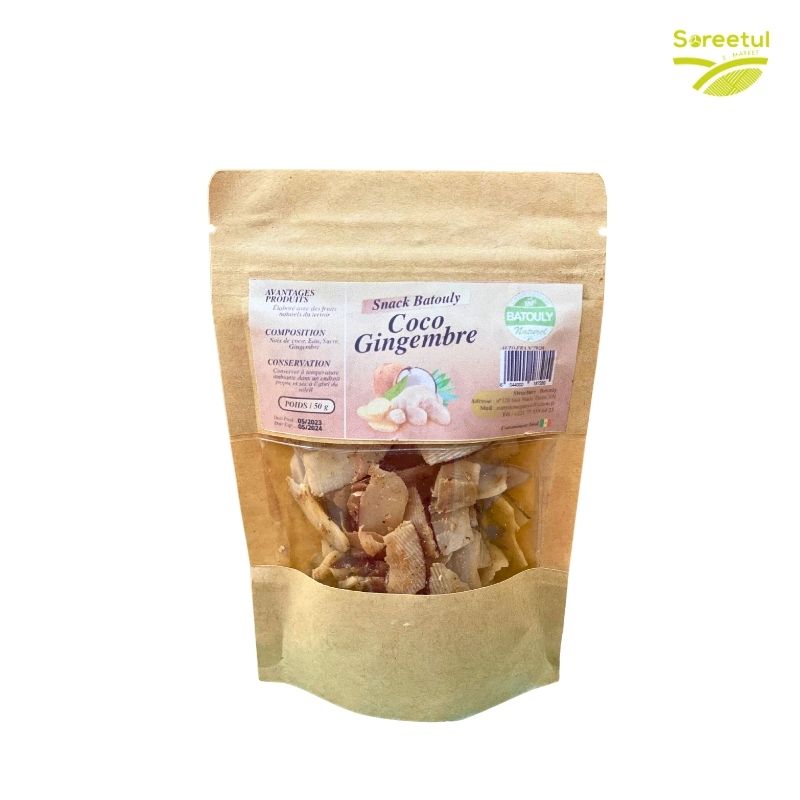 Coco-Gingembre sechés 50g