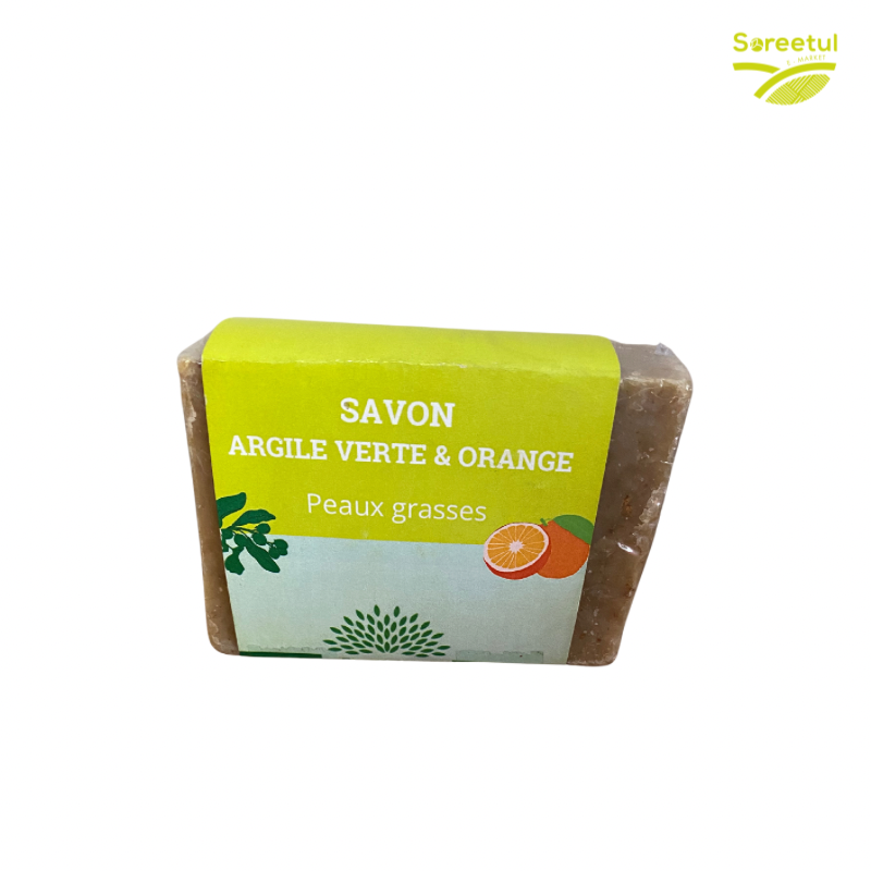 Savon Argile Verte à l'Orange 