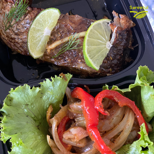 Darne de Poisson au four aux Légumes